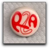 the lapel button for the Radical Zionist Alliance (Los Angeles, CA)