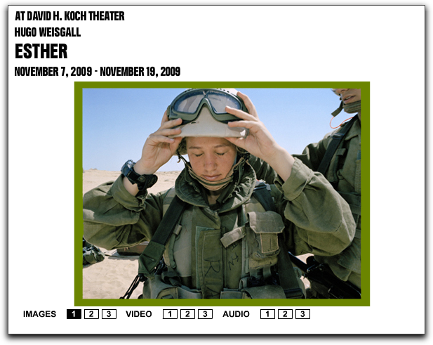 israeli soldier advertising the opera