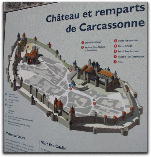 Discover Parking de délestage Carcassonne, a step by CaraMaps